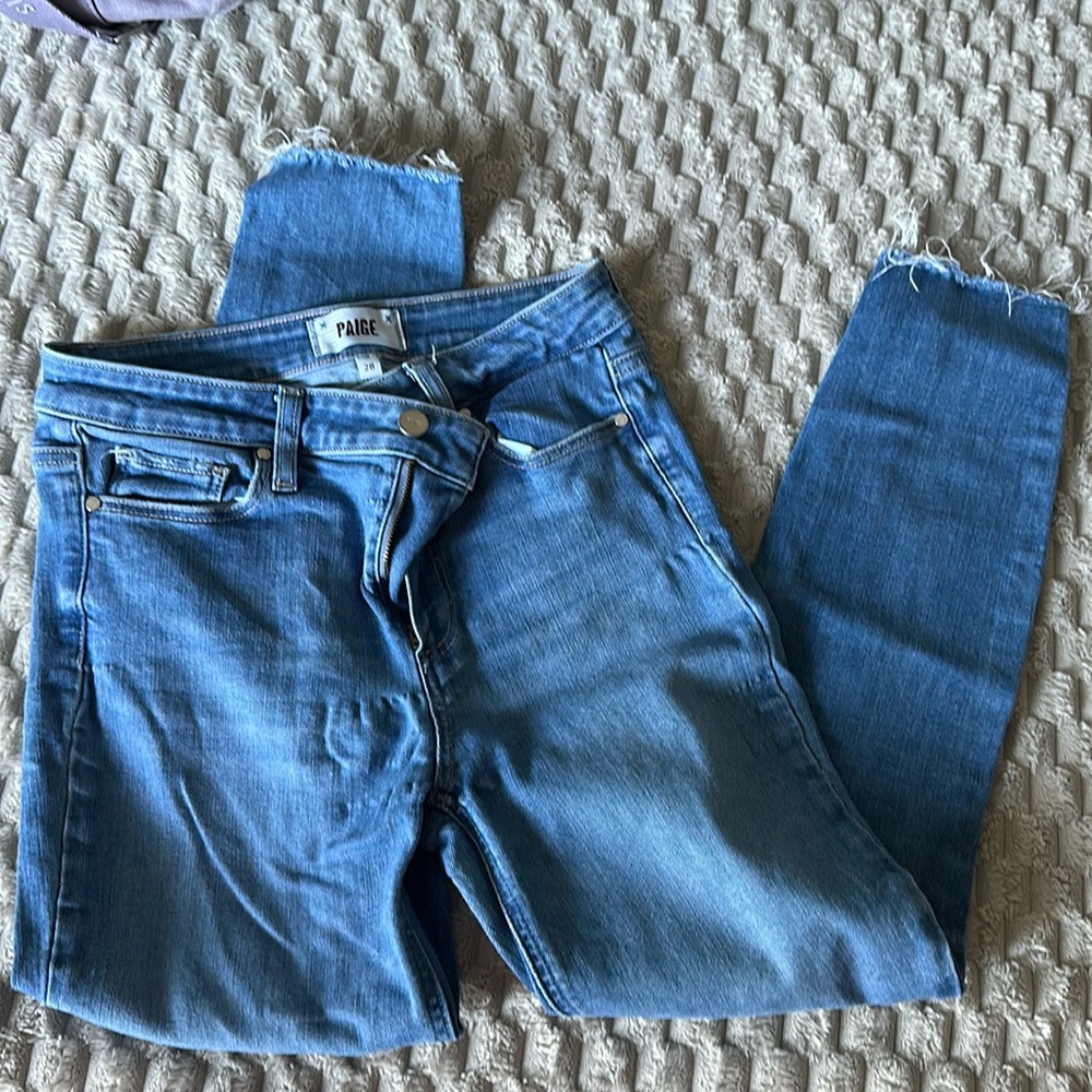 Paige hoxton crop jeans size 28